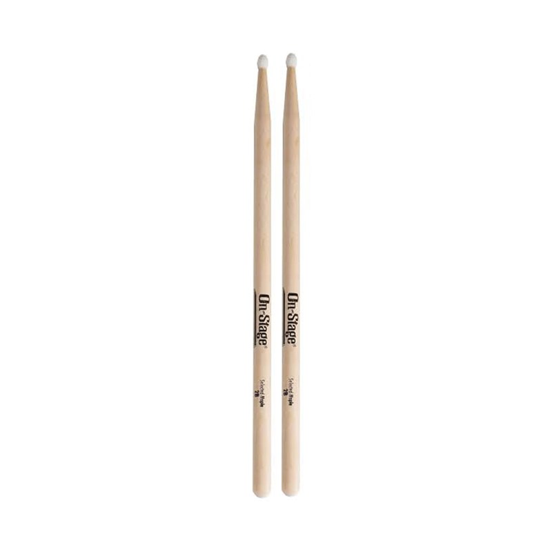 On-Stage MW2B Maple Drum Sticks 2B Wood Tip